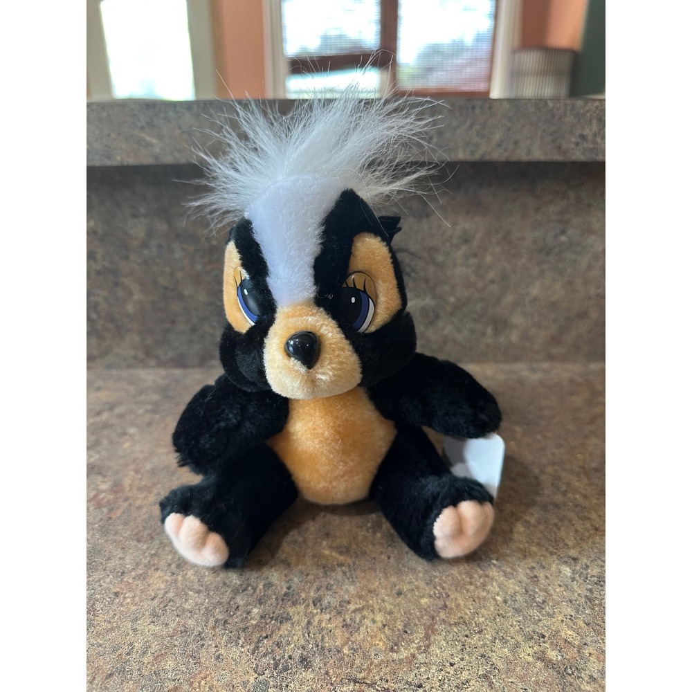 Vintage Disney Bambi Flower Skunk Plush Toy New With Tags 0122-19468 Collectible